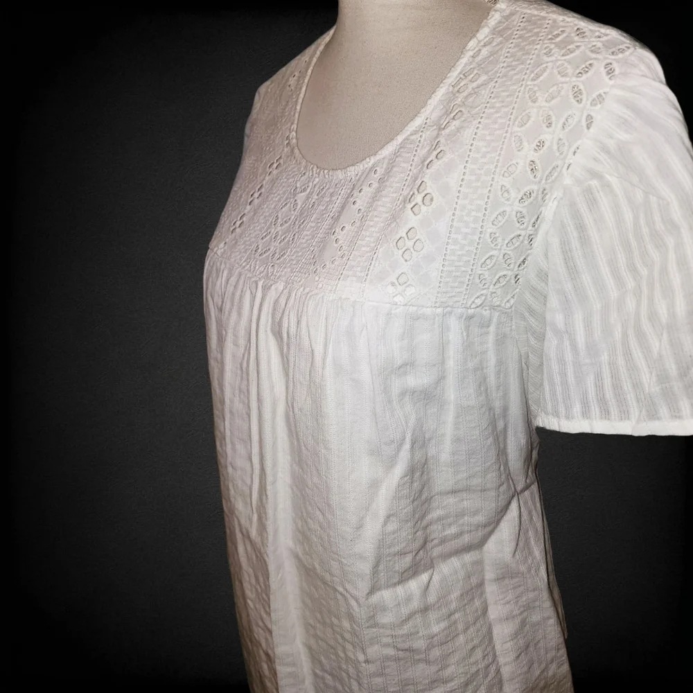 ELLA MOSS Cotton Eyelet Blouse